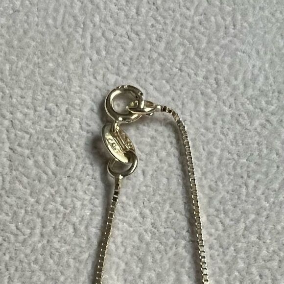 14k Solid Gold Box chain | 0.6 mm thick | 16” long Real Gold chain | Gift | - Picture 2 of 6